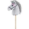 Lena Hobby Horsing - Cavallo a Bastone, 70 cm, a Partire dai 3 Anni | Con morbida criniera bicolore, briglia con pietre decorative scintillanti e ciondolo giocoso, per interni ed esterni