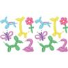 Folat 27881 Decorazione per compleanni e feste colorata - Palloncini da Modellare - Stripetastic- Assorti - 25 pezzi - Articoli per feste per bambini e adulti (Confezione da 2)