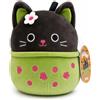 Squishmallows Originale Tildy il gatto nero Boba da 19,1 cm | Peluche ufficiale Jazwares di Halloween