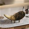 Ciotola Per Frutta A Forma Di C, In Bronzo Antico Con Gambe, Ornamento Vintage