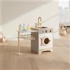 Cucina Giocattolo in Legno Design Realistico per Area Giochi