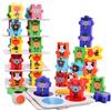 Gioco di Equilibrio a Torre con Animali Concentrazione Torre Impilabile in Legno