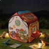Tenda a Tema Dinosauri Traspirante Casetta da Gioco con Adesivi di Dinosauri