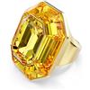 SWAROVSKI Anello cocktail con cristallo giallo lucent