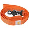 Carhartt Guinzaglio per cani a doppia maniglia, tessuto resistente 600 denari con raccordi regolabili in metallo, arancione cacciatore, grande