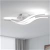 Comely Plafoniera LED 24W 2700 lm 6500K Bianca 3 Luci Curve Moderna 52 cm