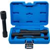 BGS technic BGS 5264 Set di chiavi a bussola a profilo elicoidale / estrattore di viti, profondo | azionamento quadrato 12,5 mm (1/2") | SW 17 - 21 mm | 4 pz.