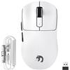 MAMBASNAKE M3, mouse da gioco wireless super leggera da 39g, con cavo a spirale, sensore PixArt PAW3395PRO, fino a 40000 DPI, connessione wireless BT/2.4G o cablata, interruttore microfonico per 100 milioni di click, compatibile con PC/Xbox/PS/Mac …