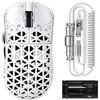 MAMBASNAKE Mouse da gioco wireless MAMBASNAKE M5 Ultra, realizzata in fibra di carbonio, con una frequenza di 8000Hz, estremamente leggera (39g), con sensore PAW3950MAX, chip Nordic 52840, e connettività Bluetooth/2.4G/USB-C (cablata), inclusa una …