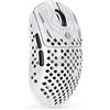 MAMBASNAKE M2, mouse da gaming wireless in fibra di carbonio, 41g, super leggera, 40000 DPI, sensore PAW3395PRO, chip BK52820, rivestimento Ice-Feel, connettività BT/2.4G/cablata, piedini in PTFE, compatibile con PC/Mac, colore bianco