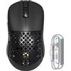 MAMBASNAKE Mouse da gioco wireless MAMBASNAKE M2, ultraleggera, con sensore PAW3395PRO da 40000 DPI, realizzata in fibra di carbonio (41g), cavo a spirale, tri-modalità (2.4G/Bluetooth/cablata), 100 milioni di clic, driver cloud, design ergonomico - B