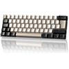 Magic-Refiner Tastiera meccanica da gaming MAGIC-REFINER MK21, 60%, con cavo USB-C, layout UK (QWERTY), switch lineari rossi, hot-swappable, ultra-compatta con 62 tasti, retroilluminazione RGB, tasti in PBT, ideale per gamer, ufficio, colore bianco