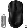 MAMBASNAKE M3, mouse da gioco wireless super leggera da 39g, con cavo a spirale, sensore PixArt PAW3395PRO, fino a 40000 DPI, connessione wireless BT/2.4G o cablata, interruttore microfonico per 100 milioni di clic, compatibile con PC/Xbox/PS/Mac, …
