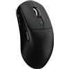 MAMBASNAKE x ATTACK SHARK R6: Mouse da gioco wireless superleggera da 39g, sensore PixArt PAW3950MAX, risoluzione 8K, chip MCU Nodic 52840, connettività BT/2.4G/cablata, DPI 42000, compatibile con Win11/Xbox/PS/Mac - Colore: Nero - Modello: A-Black