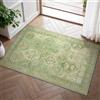 BEIMO Tappeto Salotto Vintage, Tappeto Antiscivolo Lavabile, Moderno Tappeti Camera Da Letto, Tappeti Persiano per Cucina, Soggiorno, Ufficio, Bambù Verde, 60x90cm
