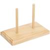 Cikonielf Porta Rocchetti in Legno Naturale, Organizzatore per Fili da Cucito, Accessorio per Ricamo, Quilting e Cucito