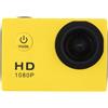Borimend 1080P HD Action Camera Schermo LCD Impermeabile 30m Sport Action Cam per Bicicletta, Moto, Sci, Immersioni Giallo