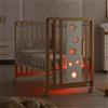 Azzurra Design Lettino Evolutivo Glam Lux Uno X 9 Con Cromoterapia - Tessile Glam Luce : Colore - Bianco Naturale