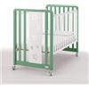 Azzurra Design Lettino Evolutivo Glam Stelle Uno X 9 Vari Colori con Tessile Glam Luce : Colore - salvia