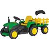PegPerego Peg Perego John Deere Farm Power Trattore Elettrico con Rimorchio