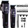 BESTBOMG Tagliacapelli professionale da uomo, tagliacapelli professionale da barbiere e tagliacapelli, kit per taglio di capelli da barbiere, BS-808C (blu)