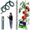 KADAX Bastoncini a spirale per pomodoro, 180 cm x 6 mm, set da 15 pezzi, barre a spirale in acciaio con rivestimento in plastica, aste per pomodori, piante rampicanti