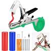eROOSY Legatrice per Piante, Attrezzi Orto Pinza Legatrice, Legatrice per Pomodori, Tying Macchina per Vigneto con 20 Rotoli di Nastro ed 1 Scatola di Graffette