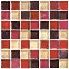 CONPHERON 20 Fogli Mosaico Carta Adesivi Sticker Decorativi per Piastrelle Cucina Vinile Impermeabile PVC Autoadesivo Carta da Parati per Bagno Cucina, 10X10cm, Mosaico 2