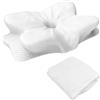 VGECEE Federa Cuscino Cervicale Ergonomico per JK79, Solo per 63x38 x14cm, Bianco | Federa di Ricambio Cuscino Ortopedico, Federa di Ricambio Lavabile, Federe per Cuscini in Memory Foam, Federa per Cuscino