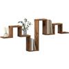vidaXL Scaffale da Parete A Parete Legno Vecchio 104,5 x 43 x 10 cm | Scaffale elegante e artistico, Ottimo per libri e per esporre decorazioni, Fatto di legno massello di recupero