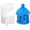Luxylei Stampo per Candela in Silicone della Sacra Natività 3D Gesù Candela per Aromaterapia Stampo Epossidico per Artigianato Stampo per Famiglia di Gesù Decorazioni per Casa