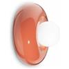 Ferroluce Applique Vintage Decò Bumbum Ceramica Arancio Pokè 1 Luce G9
