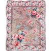 Caleffi Scaldotto FLORA ROSA cm.130x170 - tessuto cotone imbottitura poliestere