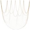 com-four® Rete da Pesca per Decorare - Decorazione murale Marittima con Filo - Decorazione Marina in Stile Pesca (01 Pezzo - Netto)