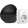 Amazon Echo Spot Nero TP Link Tapo Presa intelligente compatibile con Alexa Kit di base