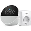 Amazon Echo Spot Bianco TP Link Tapo Presa intelligente compatibile con Alexa Kit di