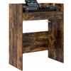 vidaXL Tavolo DJ Rovere Fumo 82 x 45 x 102 cm Legno ingegnerizzato