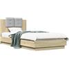 vidaXL Struttura letto con testata Rovere Sonoma 80 x 200 cm
