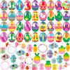 JOYIN 36 uova di Pasqua con vari giocattoli, riempitivi per cesti pasquali per bambini, caccia alle uova di Pasqua, regali per feste di Pasqua, accessori per l'aula