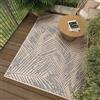 Mazovia Grande Tappeto da Esterno Balcone 200x300cm Crema Antracite Grigio | Tappeto da Giardino per Terrazza Beige Vegetale Resistente Alle Intemperie Facile da Pulire Resistente All'acqua Pelo Corto