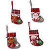 Viojrlly 4 Pezzi Calza Natalizia, Calze Natalizie da Appendere, Sacchetto Regalo, Calze Camino Natale, Calze per Decorazioni Natalizie, Sacchetto Porta Caramelle, per Vacanza Famiglia Festa Decorazione