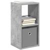 vidaXL Comodino Grigio cemento 25,5 x 22 x 49,5 cm