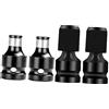 BESTonZON 4 Pz Adattatore Bit Strumento Per Cartongesso Porta Presa Adattatore Per Trapano a Percussione Piastrelle a Specchio Autoadesive Mandrino Rubinetto Acciaio Al Cromo Vanadio Ruotare