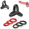 Generic 8 Anelli Allenamento Elastici Leggeri E Morbidi Per Uomini, Anelli Silicone A Forma Spirale E Triangolare + 6 Anelli Motivo Gatto Neri E Rossi Per Uomini