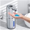 Fachixy Dispenser Sapone Automatico con Display Digitale, Touchless, Montaggio a Parete Dispenser Sapone Bagno, Ricaricabile, 380ml, IPX5 Impermeabile per Bagno, Cucina