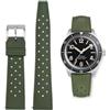 AIYIRUO Cinturino in Gomma FKM Cinturini per Orologi Fluoro 18mm 20mm 22mm 19mm 21mm Morbido e Durevole Rilascio Rapido Cinturino In Stile Tropicale Per Gli Orologi Diving Anche per Omega X Swatch