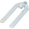 KOTARBAU® Nastro conduttore con gancio per scala zincato argento fascetta cerniera scala scaletta nastro perno cardine