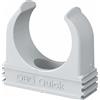 OBO 10x OBO Bettermann M32 Quick-Schellen | Fascetta a morsetto | Fascetta per tubo | anreihbar | grigio chiaro | 32mm | 10 pezzi