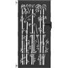 vidaXL Cancello da giardino 85 x 200 cm Nero Bloccabile