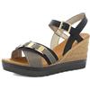 inblu Sandali Donna A Zeppa Con Catena E Cinturino Regolabile Tramite Fibbia SandaliDonna